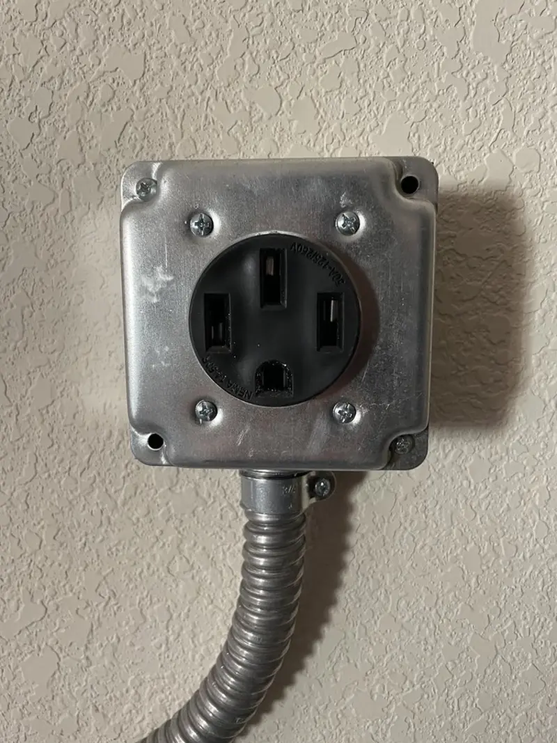 NEMA 14-50 outlet installed for Electrical Panel Upgrade in Oregon City