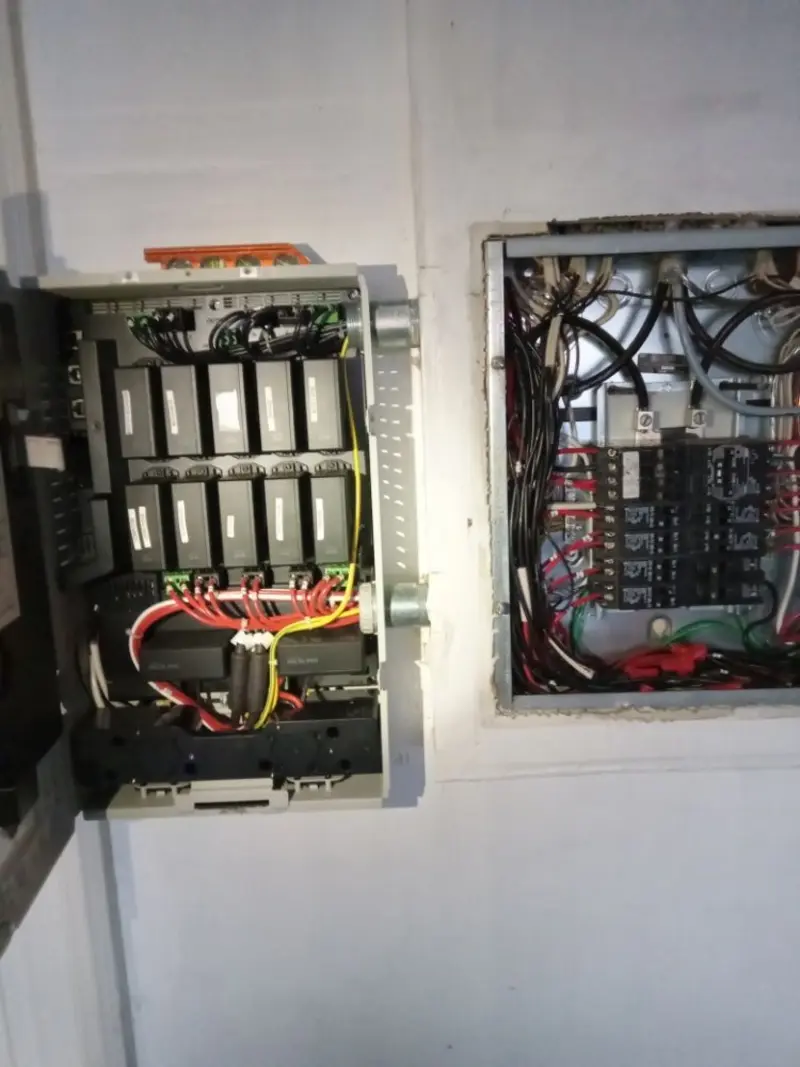 Electrical panel upgrade completed for Security Camera Wiring in Oregon City